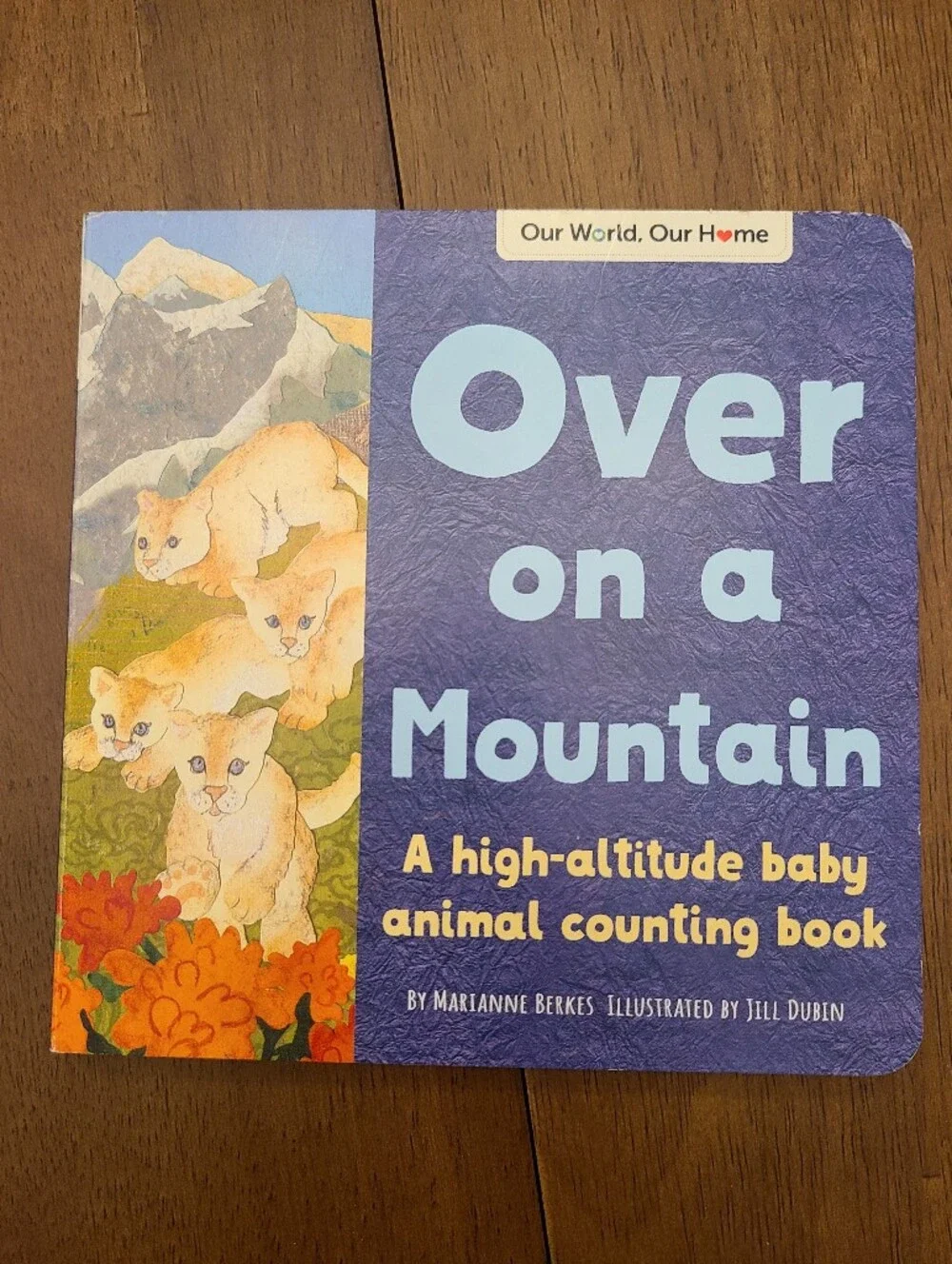 Over on a Mountain Children's Board Book - Marianne Berkes Like New